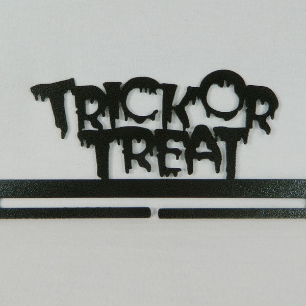 Trick or Treat Quilt Hanger ~ Dark Copper or Charcoal Black Cut Steel 8 or 12 Inches Wide ~ Made in the USA