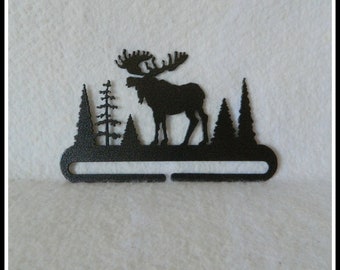 Moose Quilt Hanger ~ Charcoal Black Cut Steel 6 Inches Wide ~ Made in the USA