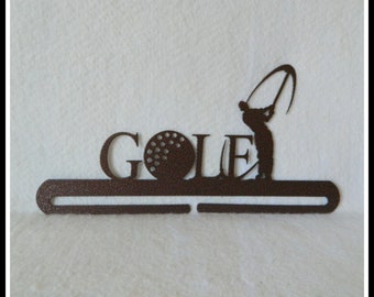 Golf Quilt Hanger ~ Dark Copper or Charcoal Black Cut Steel ~ 12 Inches Wide ~ Made in the USA