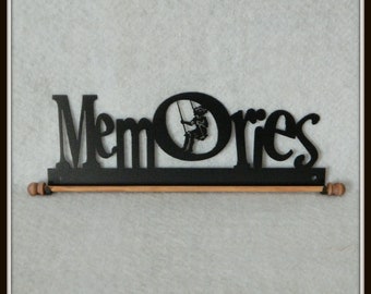 Memories Quilt Hanger ~ Dark Copper or Charcoal Black Cut Steel 12 Inches Wide ~ Made in the USA