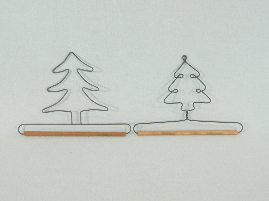 Tree Quilt Hangers Gray Wire 6 Inches Wide Shown LH & RH Made in the USA Etsy