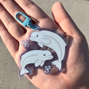 DISCONTINUED Belugas Acrylic Keychain