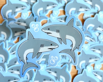 Great White Sharks Vinyl Sticker