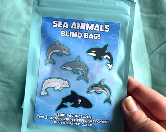 Sea Animals Blind Bag Ripple Acrylic Charms