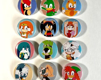 Fast Animals Pinback Buttons Series 2