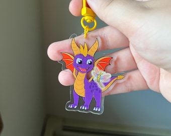 Dragon and Firefly Acrylic Keychain