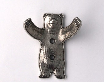 Decorative Pewter Wall Hook- Bear