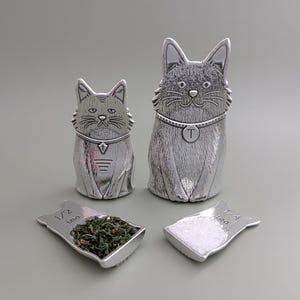 Cat Spoons- Family of Cats Pewter Measuring Spoons