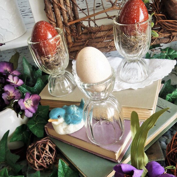 Glass Egg Cups Etsy