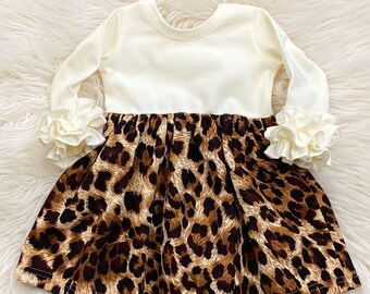 little girl cheetah print dress