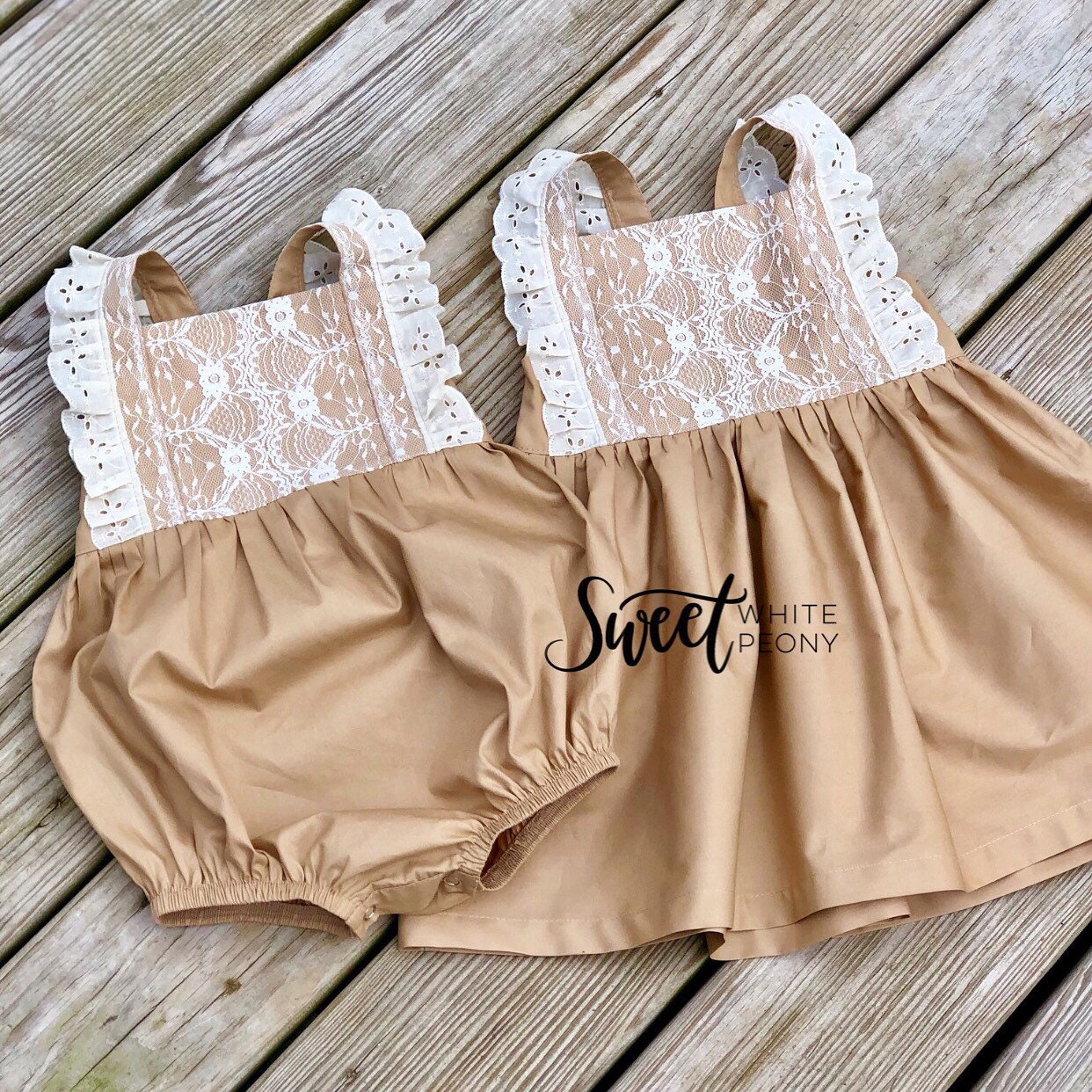 mocha flower girl dresses