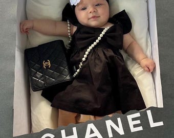 Big bow flutter sleeves dress, summer dresses, toddler birthday dress, girls bow dress, flower girls black dress, newborn dresses,
