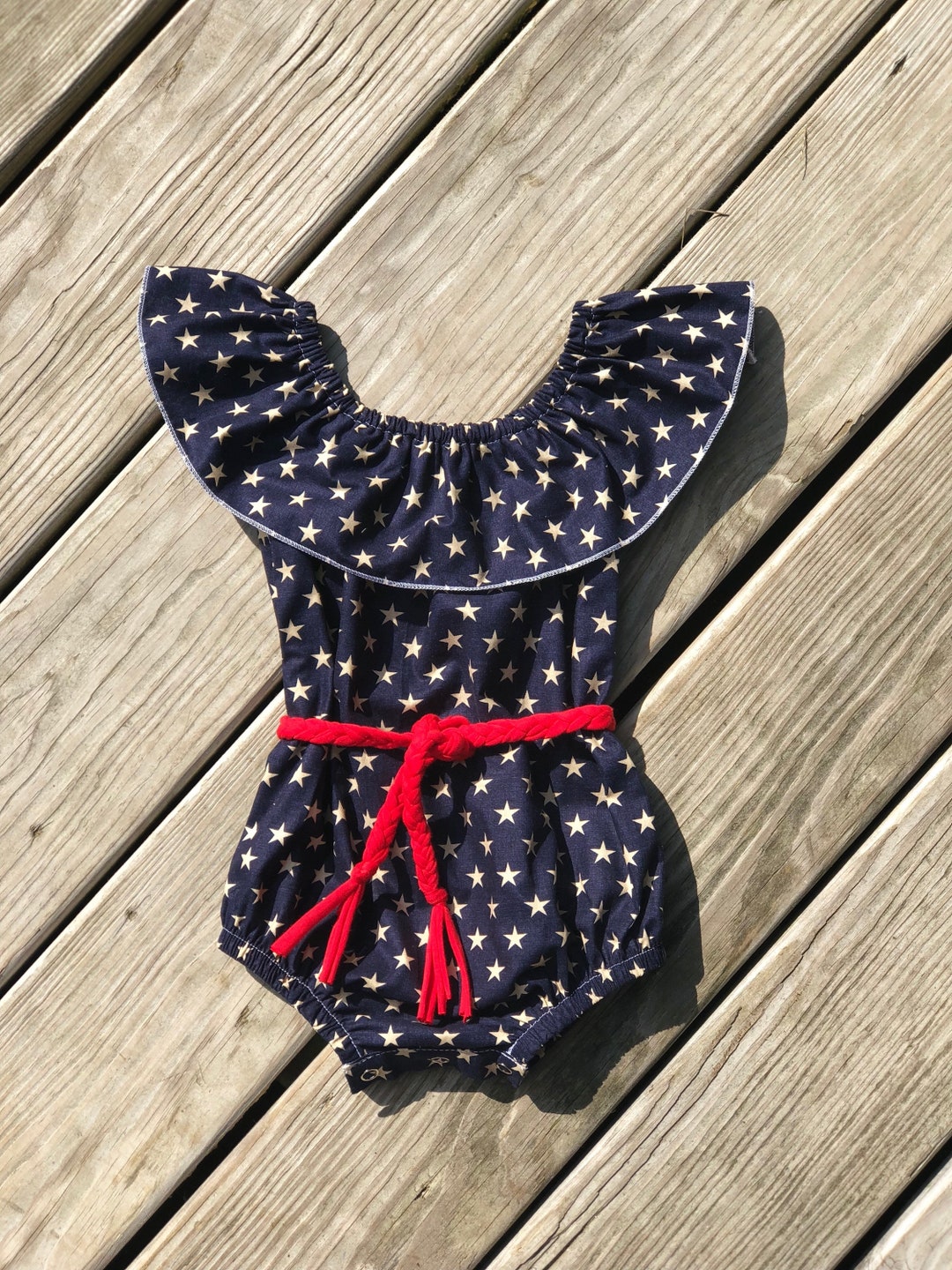 Tcombo Military Child American Flag Onesie - Patriotic Baby Bodysuit For Military Families