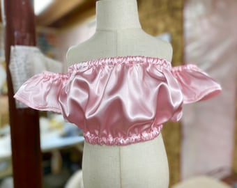 Baby girls satin crop tops, boho girls outfits, boho crop top, off shoulder crop top, cake smash outfits, birthday outfits, boho outfits