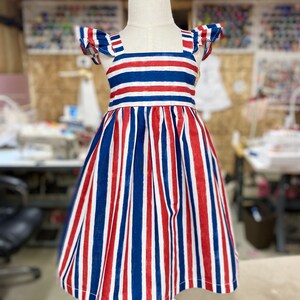 Red White and Blue Outfits, American Flag Dresses, Toddler Patriotic