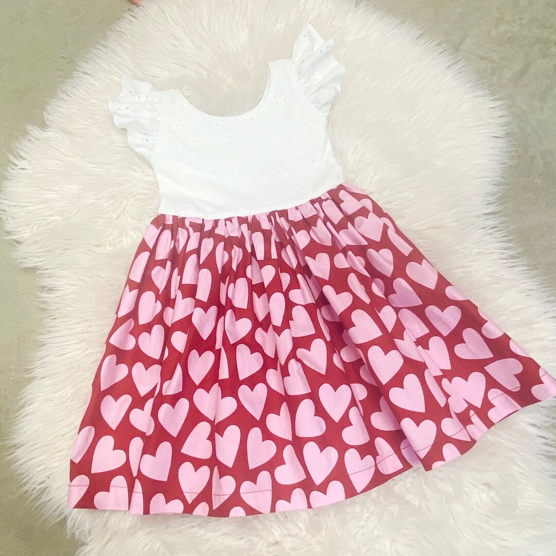 Girls Renee Dress Gradient Hearts