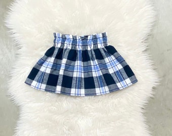Black White Tartan Plaid Mini Skirt Low Waist Skirt Pleated Front Skirt Checkered Skirt Back to School Schoolgirl Skirt Small to Medium Size Etsy