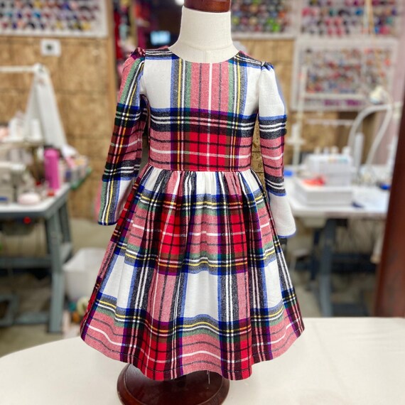 Christmas girls plaid dress white girls Christmas outfits toddler Christmas plaid dress baby girl Christmas dresses plaid Christmas