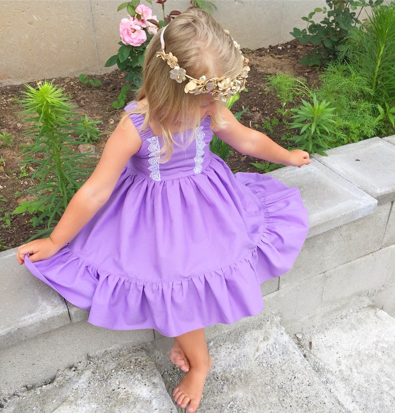 Lacey Plum Girls Dress Toddler Birthday Dress Photography Etsy