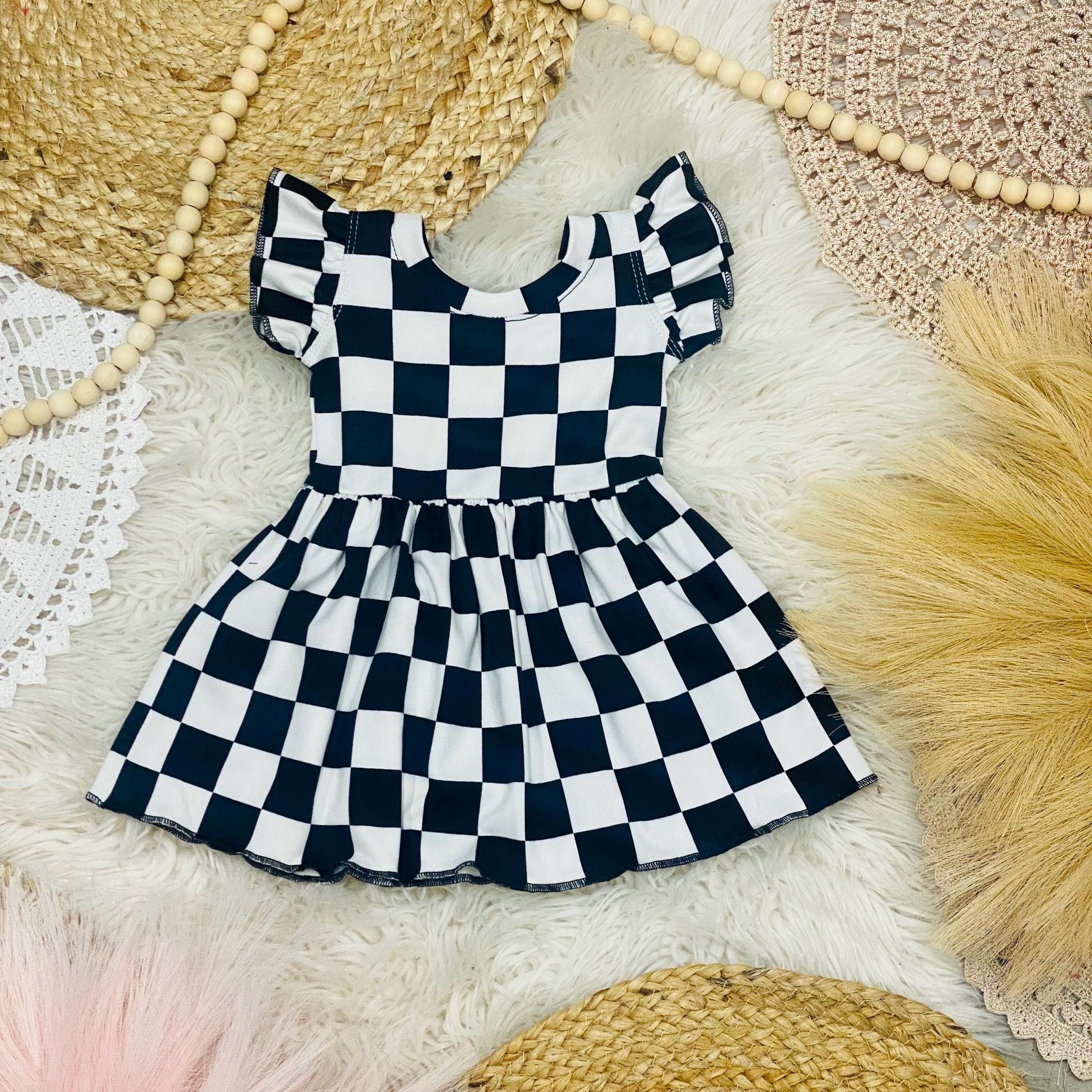 Checkered Baby Dress - Etsy