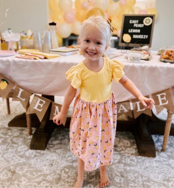 pink lemon dress Amalfi Mermaid Dress Pink Lemon Vine