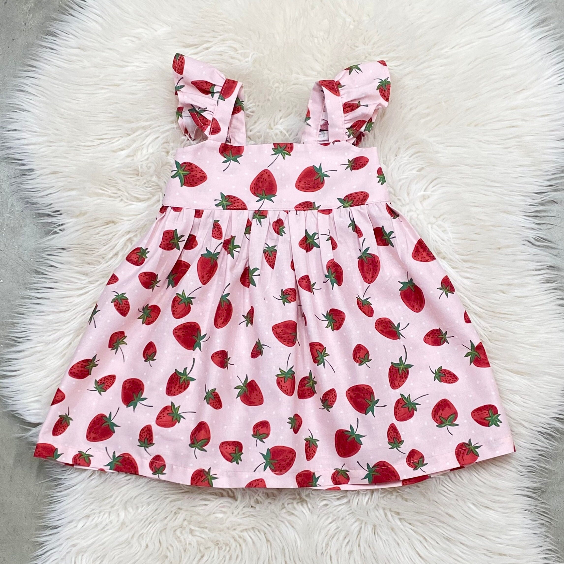 open lace back dress Berry First Birthday Dress