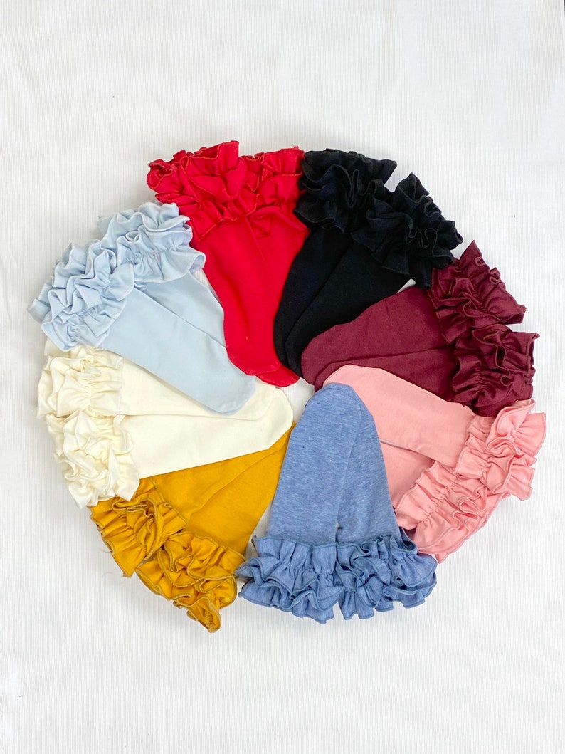 Red Baby Girl Ruffle Socks Newborn Ruffle Socks Knit Etsy