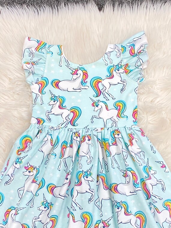 Blue unicorn clearance dress