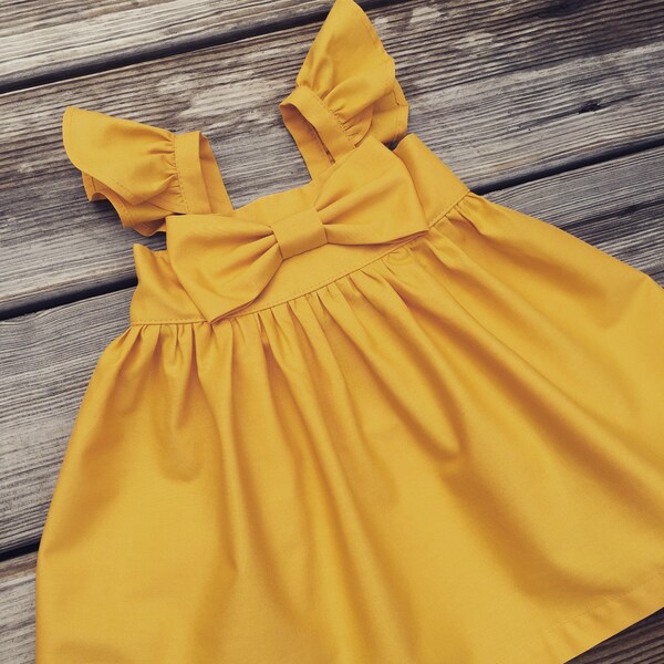 Mustard Dress Etsy