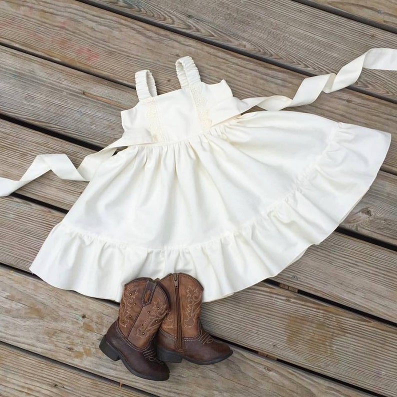 Lacey ivory dress, flower girls   ivory dress, baby photo prop, newborn coming home outfit, Mother's Day outfit, toddler birthday dress, 