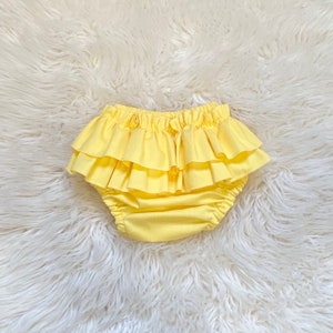 ruffle bum, infant bloomers, double ruffle diaper cover, little girls matching diaper cover, baby bubble ruffle,  cake smush outfit