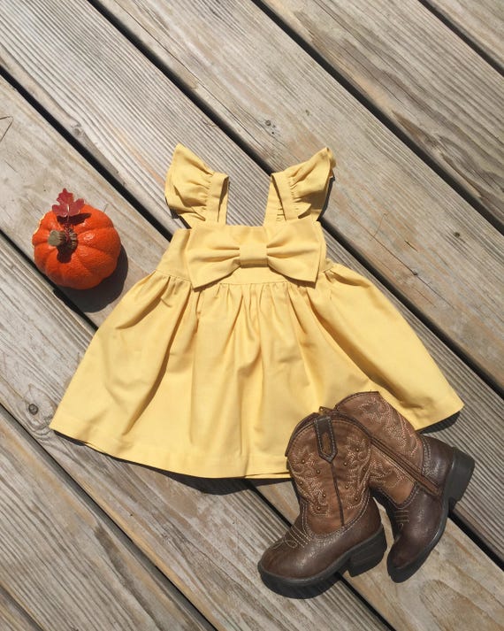 Baby girl cheap mustard outfit