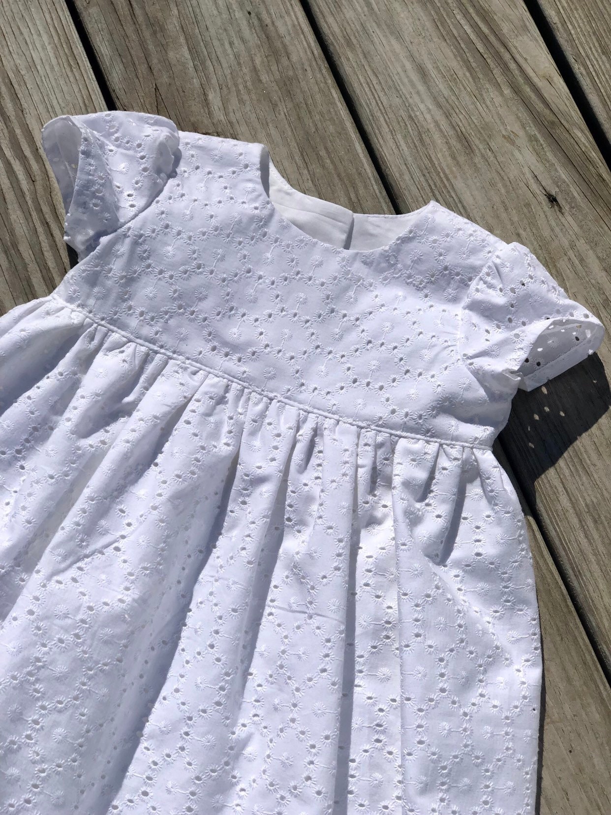 Baby girl white eyelet best sale dress
