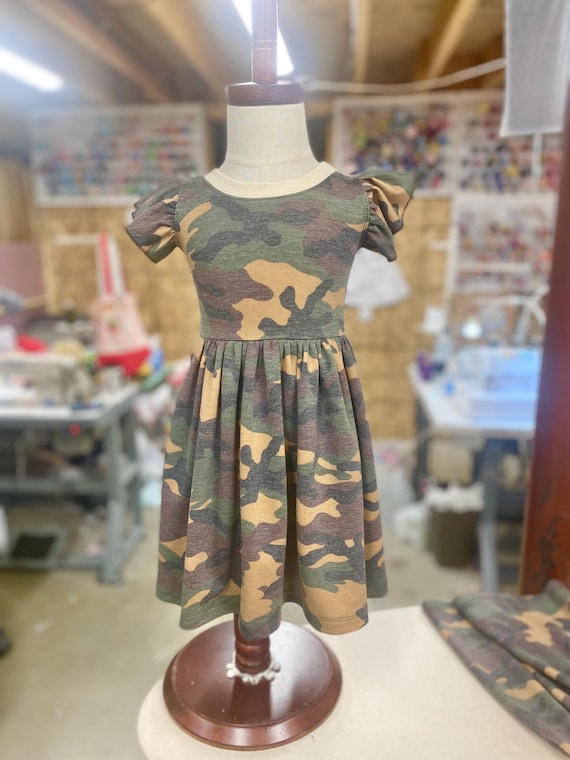 camo infant dress Camo Flutter Milk Silk Dress 12-18months