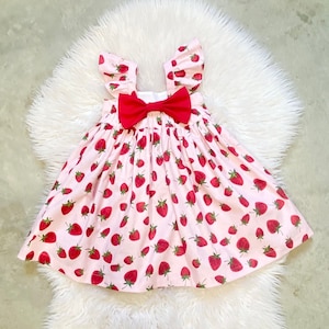 strapless open back dress Girl Christmas Dress Toddler Ball Gowns Toddler Red Gradient Long Sleeve Big Bow Princess Dress, Red / 5-6 Years (130cm)