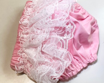 Lace ruffle bum, infant lace bloomers, lace ruffle diaper cover, newborn lace bum photo prop, baby bubble ruffle, toddler cake smash outfit