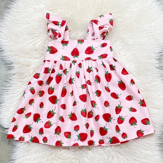 One Berry Sweet Birthday Dress, Birthday Red Strawberries