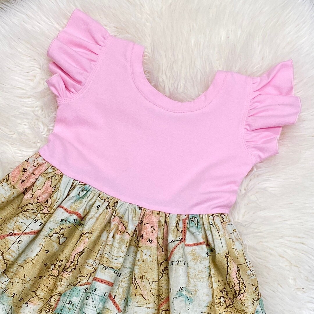 First Day of School Dress / School Outfits / Flutter Sleeves Dress