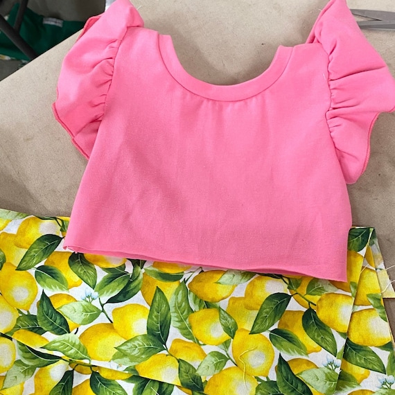 Baby girl lemon dress hot sale