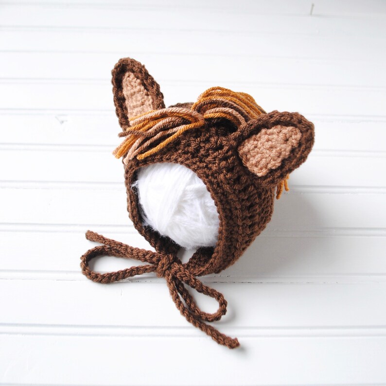 Baby Costume Horse Hat Knit Baby Costume Horse Knit Baby Hat Baby Horse Costume Horse Costume Crochet Baby Costume Knit Horse Hat