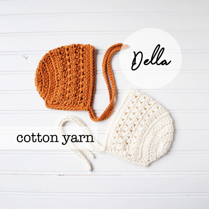 crochet baby bonnet newborn