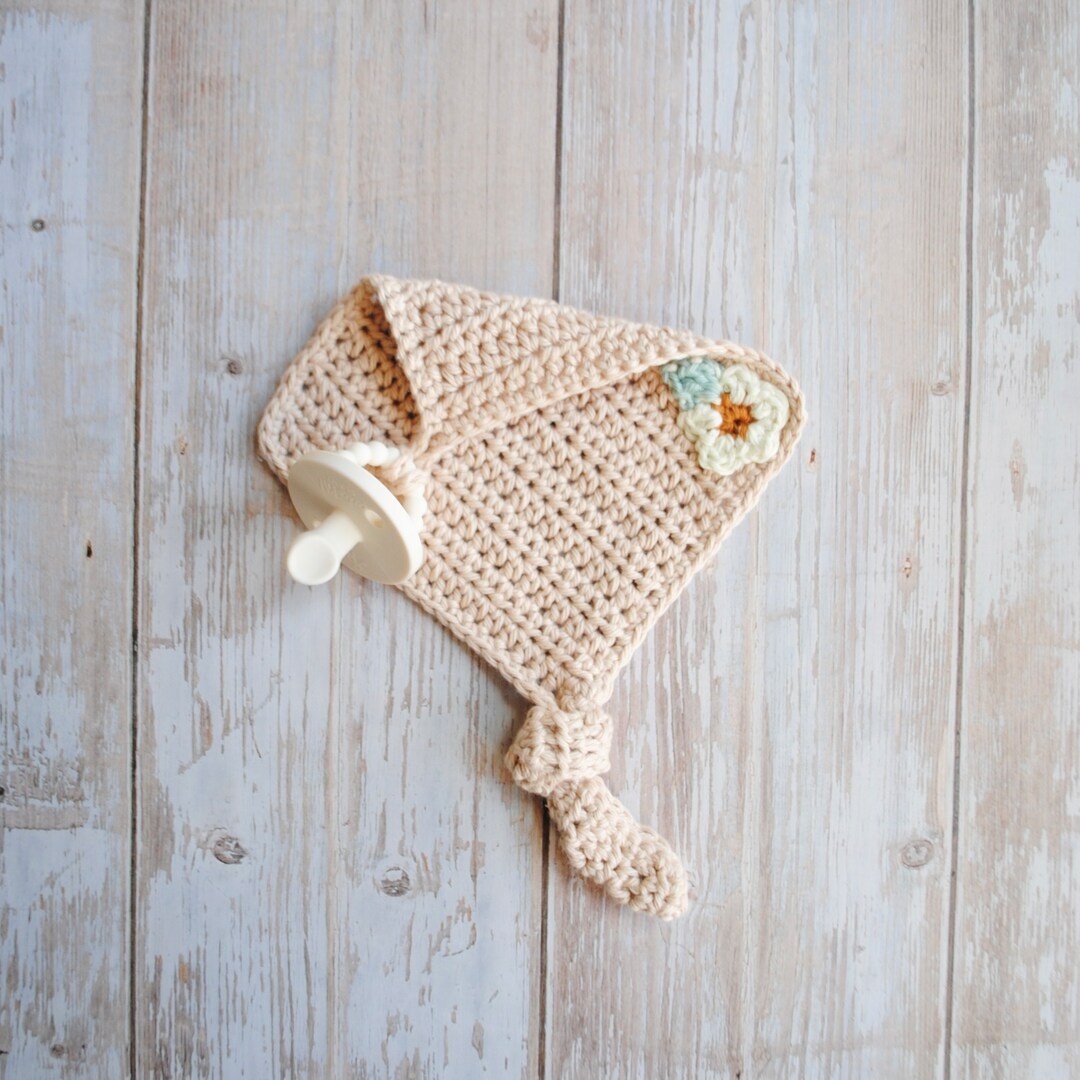 Pacifier Holder Lovey Crochet Knit for Newborn Announcement Etsy