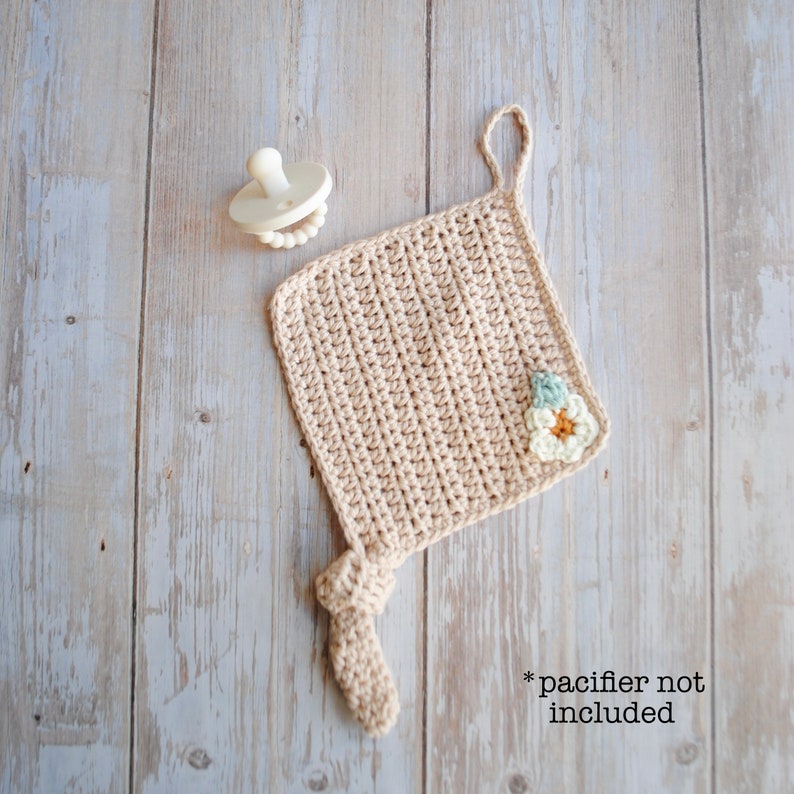 Pacifier Holder Lovey Crochet Knit for Newborn Announcement Etsy