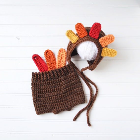 turkey crochet baby outfit