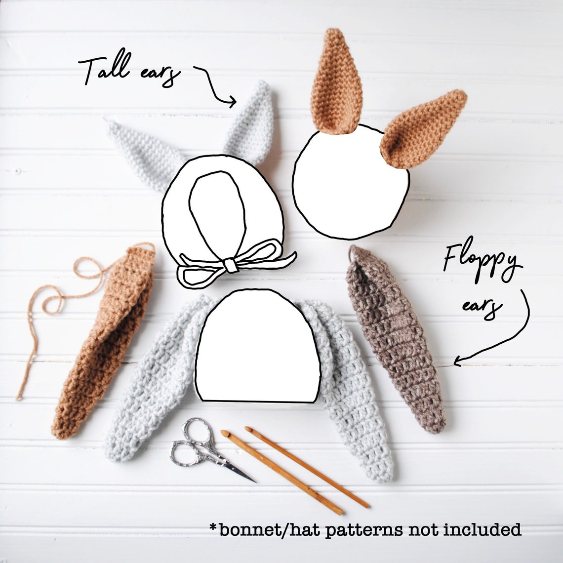 BUNNY EARS PATTERN/ Crochet Pattern Crochet Bunny Ears Etsy