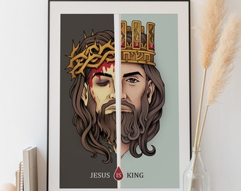 SAM PHILLIPS. Jesus Is King. (Digital Print)