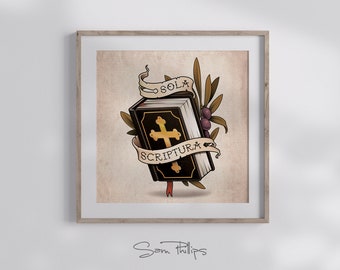 SAM PHILLIPS. Sola Scriptura. Individual, Square (Digital Print).