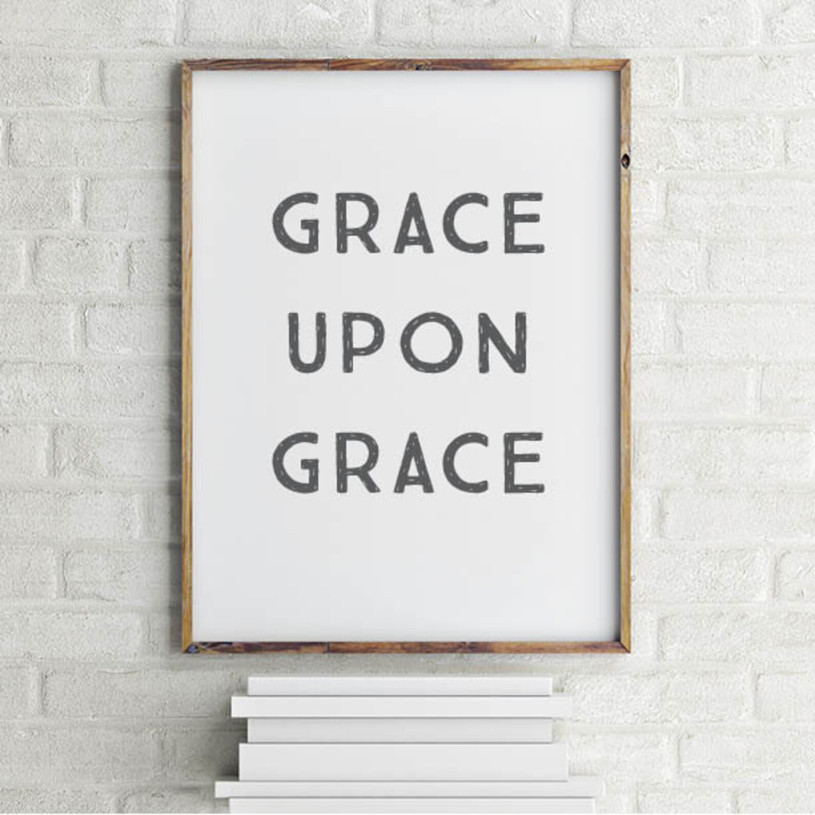 Grace Upon Grace Wall Art Printable Grace Upon Grace Art - Etsy