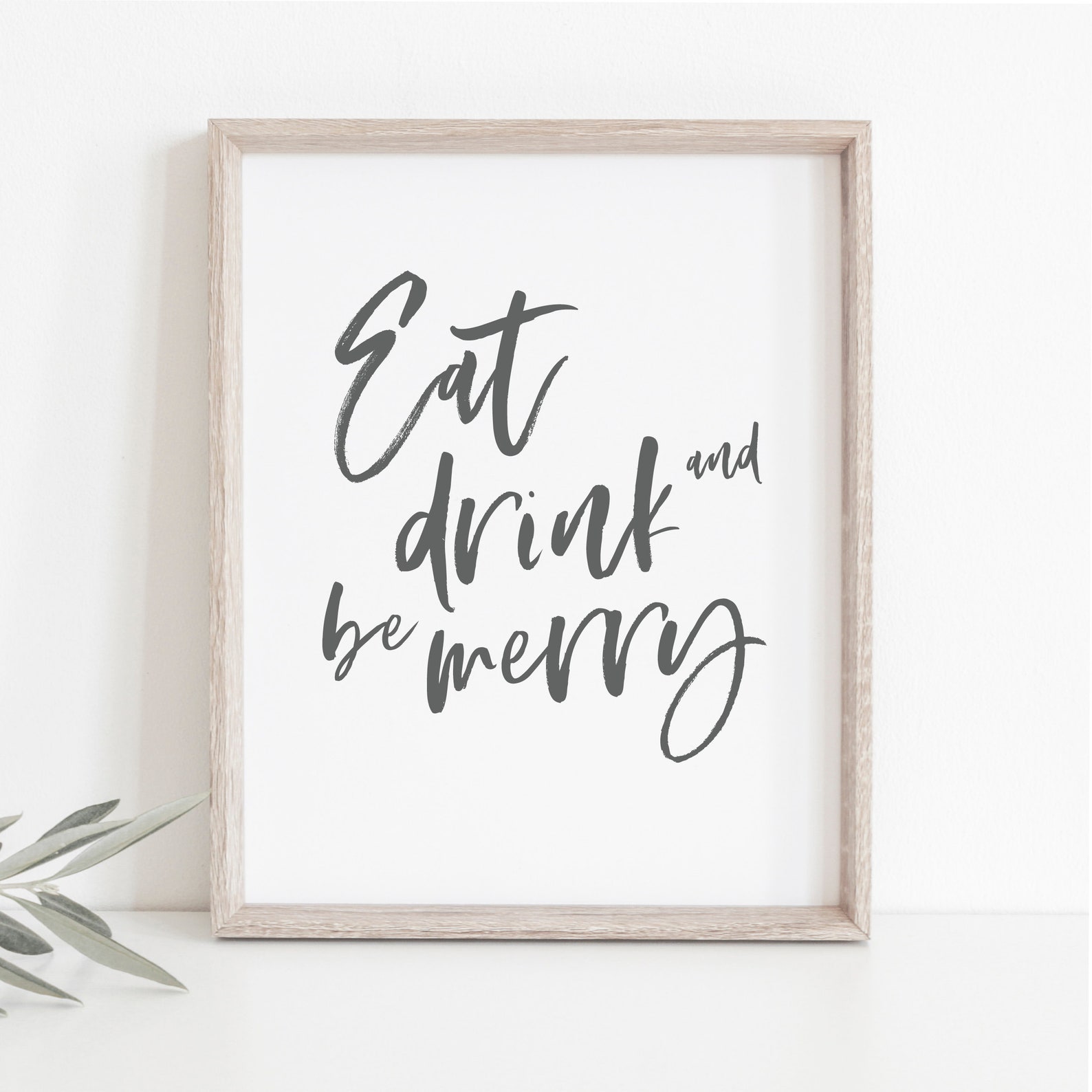 Eat Drink and Be Merry 8x10 Christmas Printable Holiday - Etsy