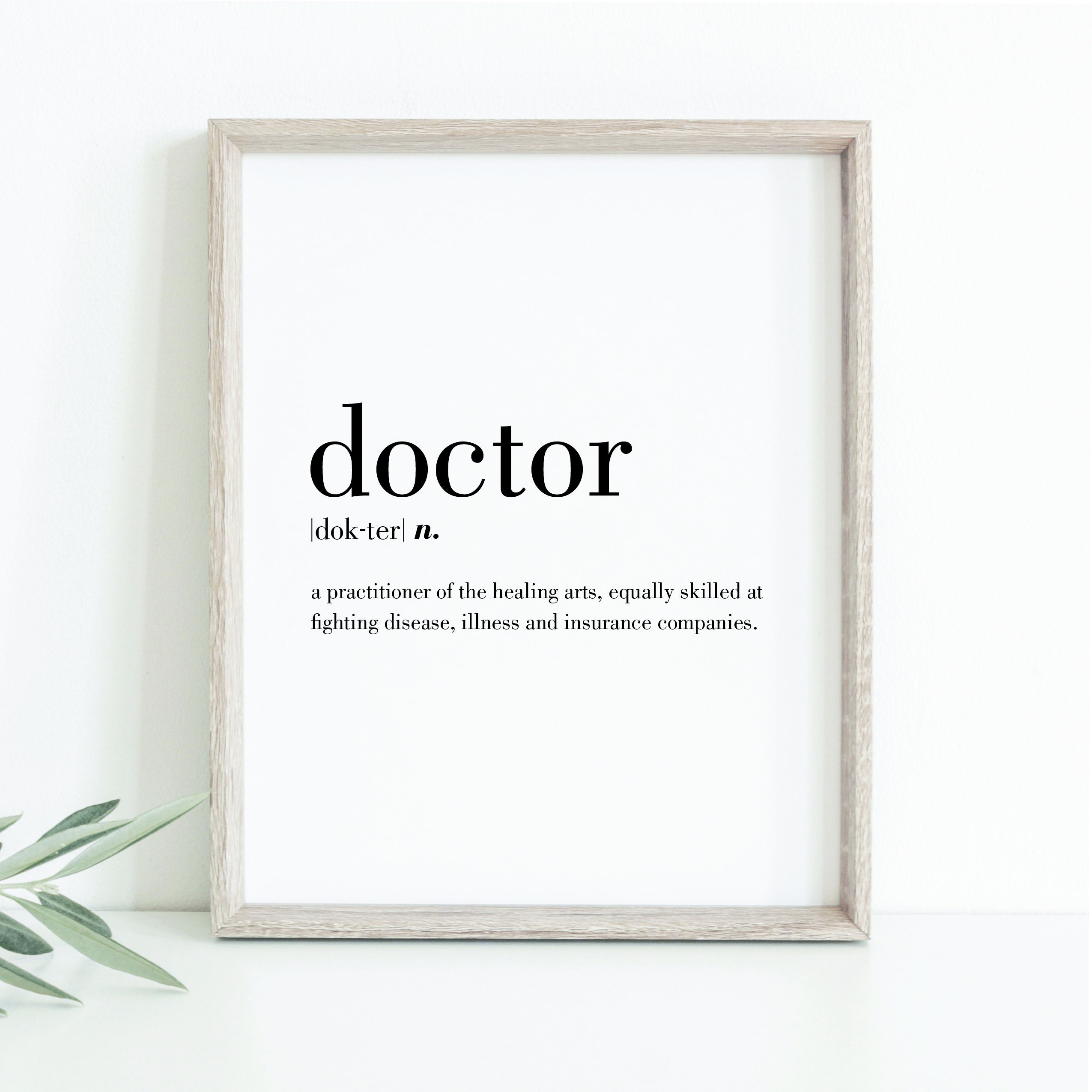 Doctor Definition Printable Doctor Print Wall - Etsy